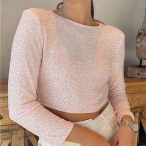 SHINE ON SEQUIN TOP IN PINK